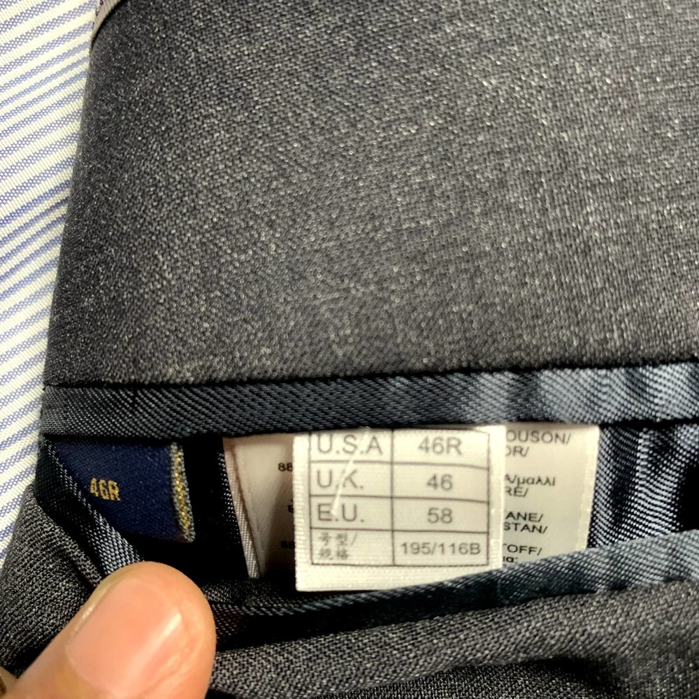 NWOT Brooks Brothers Explorer Mens Gray Long Sleeve Blazer Suit Madison Fit 46R - Picture 8 of 9
